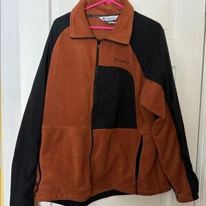 Columbia Men's Burnt Orange and Black Performance Jacket